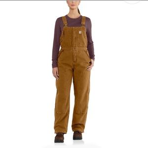 Women’s insulated Carhartt bib overalls xl 16 18